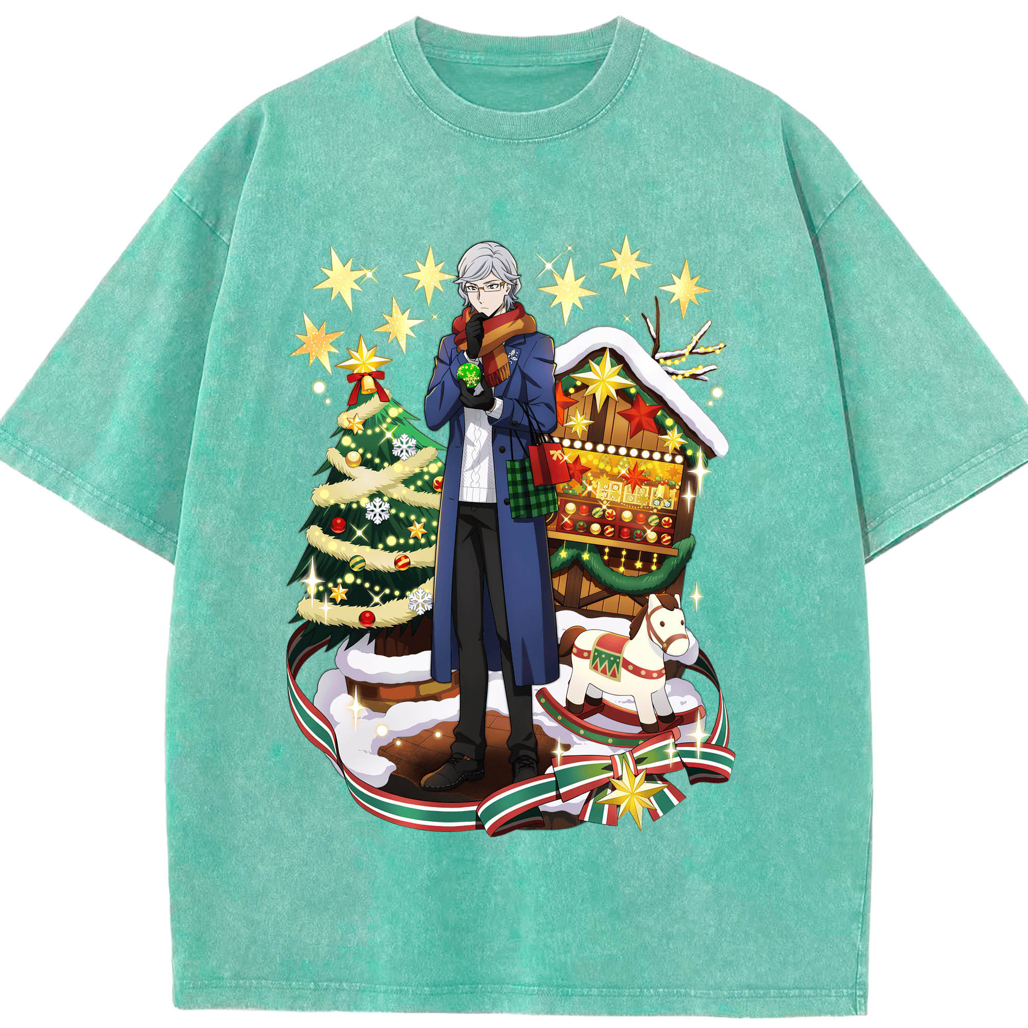 （画像用） 文豪ストレイドッグス Bungo Stray Dogs 綿100% ヴィンテージ風 半袖Tシャツ（フロントプリント）